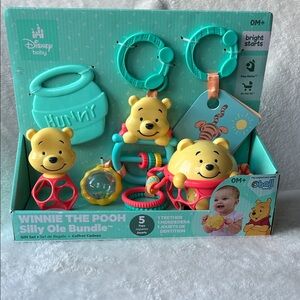 Disney Baby Winnie the Pooh Playset - Yellow and Blue NWT